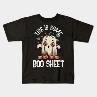 This Is Some Boo Sheet, Funny Dinosaure Halloween Party,Happy Halloween Day,Funny Spooky Vibes, Funny Pumpkin Gift Kids T-Shirt